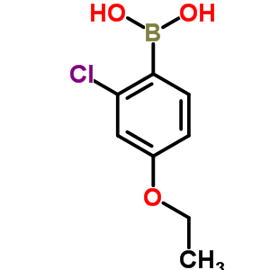 2-氯-4-乙氧基苯硼酸分子式结构图