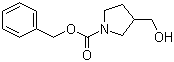 1-Cbz-3-羟甲基吡咯烷分子式结构图