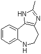 2-甲基-1,4,5,6-四氢咪唑并[4,5-d][1]苯并氮杂卓分子式结构图