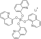 四(8-羟基喹啉)硼锂分子式结构图