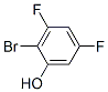 2-溴-3,5-二氟苯酚分子式结构图