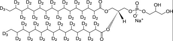 1,2-二棕榈酰-d62-sn-甘油-3-[磷酸-rac-(1-甘油)](钠盐)分子式结构图