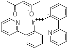 乙酰丙酮酸二(2-苯基吡啶)铱分子式结构图