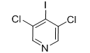 3,5-二氯-4-碘吡啶分子式结构图