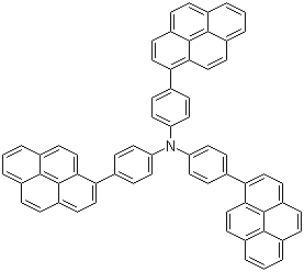 4,4',4''-三(1-芘基)三苯胺分子式结构图