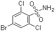 4-溴-2,6-二氯苯磺酰胺分子式结构图