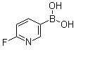 6-氟吡啶-3-硼酸分子式结构图