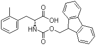 Fmoc-2-甲基-D-苯丙氨酸分子式结构图