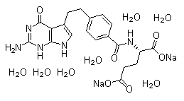 培美曲赛二钠七水合物分子式结构图