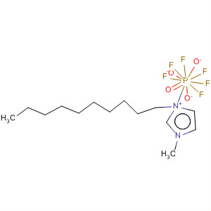 1-癸基-3-甲基-1H-咪唑鎓六氟磷酸盐（1-）分子式结构图