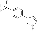 3-[4-(三氟甲基)苯基]-1H-吡唑分子式结构图