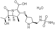 多尼培南(一水合物)分子式结构图