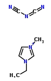 1-乙基-3-甲基咪唑二氨腈分子式结构图