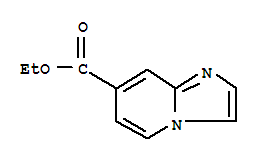 咪唑并[1,2-A]砒啶-7-羧酸乙酯分子式结构图