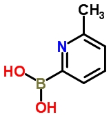 6-甲基吡啶-2-硼酸分子式结构图