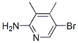 2-氨基-5-溴-3,4-二甲基吡啶分子式结构图