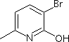 3-溴-2-羟基-6-甲基吡啶分子式结构图