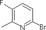 2-溴-5-氟-6-甲基吡啶分子式结构图