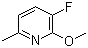 3-氟-2-甲氧基-6-甲基吡啶分子式结构图