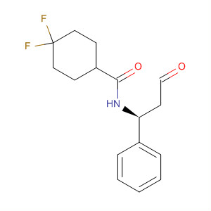 4,4-二氟-N-((1S)-3-氧代-1-苯基丙基)环己烷-1-甲酰胺分子式结构图