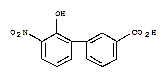 3'-硝基-2'-羟基联苯-3-羧酸分子式结构图