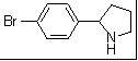 2-(4-溴苯基)-吡咯烷分子式结构图