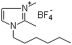 1-己基-2,3-二甲基咪唑四氟硼酸盐分子式结构图