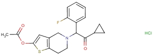 普拉格雷盐酸盐分子式结构图