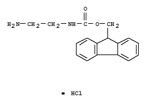 N-芴甲氧羰基乙二胺盐酸盐分子式结构图