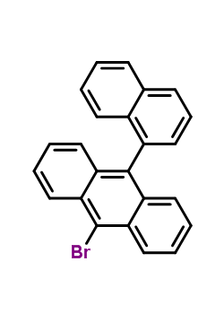 9-溴-10-(1-萘基)蒽分子式结构图