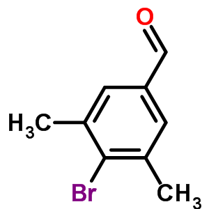 4-溴-3,5-二甲基苯甲醛分子式结构图