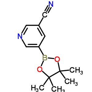 3-氰基吡啶-5-硼酸频哪醇酯分子式结构图