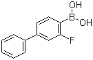 3-氟-4-联苯硼酸分子式结构图