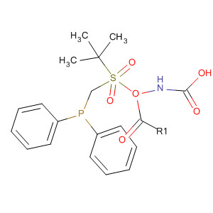 ((二苯基膦)甲基)磺酰基氨基甲酸叔丁酯分子式结构图