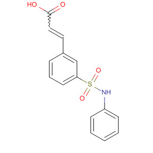 (2E)-3-(苯基氨磺酰基)肉桂酸分子式结构图