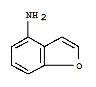 1-苯并呋喃-4-胺分子式结构图