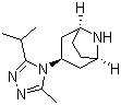 (1R,3s,5S)-3-(3-异丙基-5-甲基-4H-1,2,4-三唑-4-基)-8-氮杂双环[3.2.1]辛烷分子式结构图