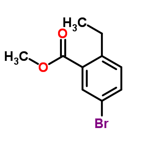 5-溴-2-乙基苯甲酸甲酯分子式结构图