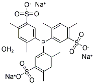 三(2,4-二甲基苯基)磷化氢-5,5',5''-三磺酸三钠盐分子式结构图