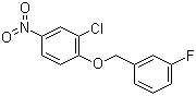 3-氯-4-(3-氟苄氧基)硝基苯分子式结构图