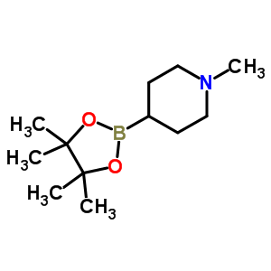 1-甲基-1,2,3,6-四氢吡啶-4-硼酸频呐醇酯分子式结构图