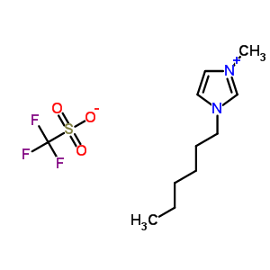 1-己基-3-甲基咪唑三氟甲磺酸盐分子式结构图