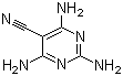 2,4,6-三氨基-5-嘧啶甲腈分子式结构图