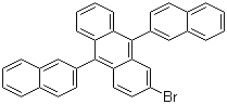 2-溴-9,10-双(2-萘基)蒽分子式结构图