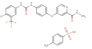 甲苯磺酸索拉非尼分子式结构图