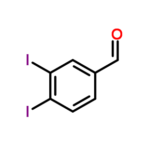 3,4-二碘苯甲醛分子式结构图