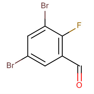 3,5-二溴-2-氟苯甲醛分子式结构图