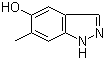 6-甲基-5-羟基吲唑分子式结构图