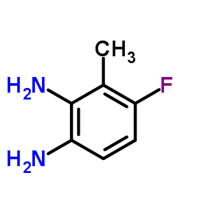 2,3-二氨基-6-氟甲苯分子式结构图