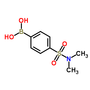 4-(N,N-二甲基磺酰胺基)苯硼酸分子式结构图